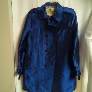 Royal blue Burberry coat, size 14